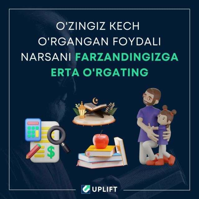 O'zingiz kech o'rgangan foydali narsani (ilmni) farzandingizga erta o'rgating.↗️ @uplift.uz........#halol #investitsiya #investing #stocks #aksiya #treyding #trading #islommoliyasi #trader #treyder #moliya #uz #uzbekvideo #tashkent #uzbekistan #birja #moliyabozori #moliyaviy #bozor #biznes #trend #trending #pul #upliftuz